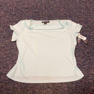 Briggs New York Mint Green Top sz. L petite NWT